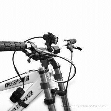 Bicycle Light with Cree XP-G R5 LED, 34mm Head Diameter and Rechargeable Battery Pack